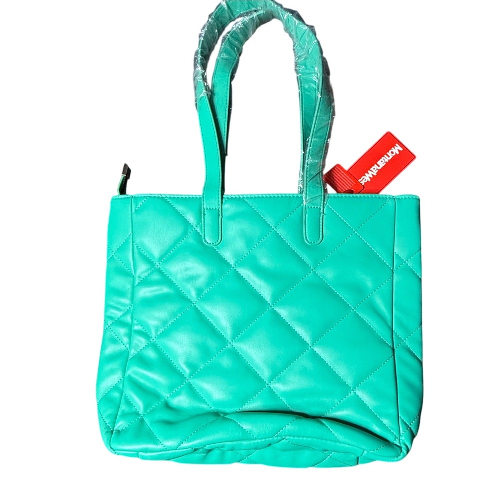 Montana West Quilted Tote Bag Purse with Coin Bag‎ Green Fashion Handbag